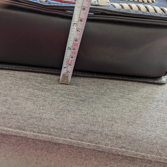 Rebecca Minkoff Whipstitch Black White Leather Purse - Picture 5 of 14